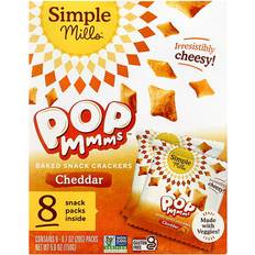 Snacksit ja Näkkileivät Simple Mills PopMmms Crackers Cuits au Four 8 Sachets 20 g