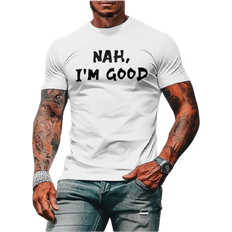 Shein Manfinity Homme Men's Short Sleeve T-Shirt With Slogan Print