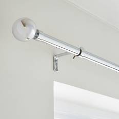Chrome Curtain Rods Dunelm Globe Extendable Metal Eyelet 210cm