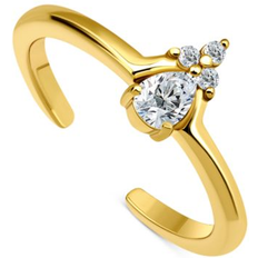 Giani Bernini Cubic Zirconia Cluster Toe Ring - Gold