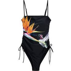 Desigual Dame Badetøj Desigual Badedragt - Orange/Pink/Sort/Hvid