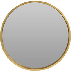 B2X Vilde Spejl i Guld Træramme Rundt 40 cm Vægspejl