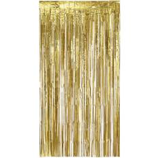 Guld Gardiner & Tilbehør Folienvorhang Gold Metallic 200 x 100 cm