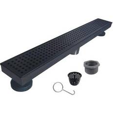 Linear Reln Shower Drains 24 Inch Mesh with Square Pattern Drain Cover