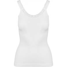 Seamless Tank Tops Kariban Seamless Eco-Responsible Tank Top With Women's Lace - Blanc