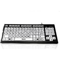 Ceratech Accuratus Monster 2 USB High Contrast Vision Impairment Keyboard