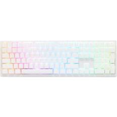 Ducky Zero 6108 Teclado Mecánico 100% Pure White RGB Tri-Mode Connect Mx2A-Brown
