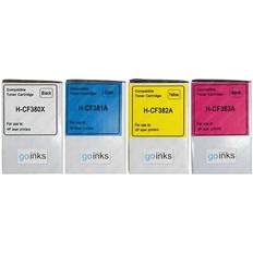 Ink & Toners Go Inks 4 Toner Cartridges Set for Hp Colour LaserJet Pro Mfp M476Dn/M476Dw/M476Nw