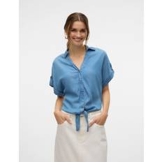 Tøj Vero Moda Fleur Skjorte - Blue Denim
