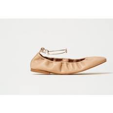 Brown Ballerinas Twinset Ballet Flats Woman - Camel