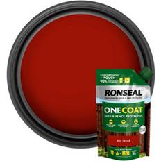 Ronseal One Coat Shed and Fence Refill Pouch 950ml in Red Cedar Wood Protection Red