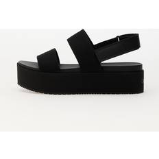 Calvin Klein Hjemmesko & Sandaler Calvin Klein Canvas Platform Sandal Slin - Black