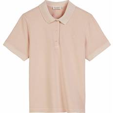 Marc O'Polo Dam Pikétröjor Marc O'Polo O’Polo Poloshirt Short-sleeve Flat Knit Dam Kortärmade Pikétröjor - Chalky Peach