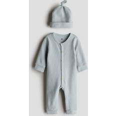 3-6M Other Sets H&M 2-Piece Waffled Cotton Set - Turquoise