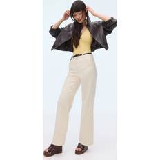 H&M Dame Wide High Jeans - Hvid