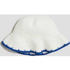 H&M Crochet-Look Bucket Hat - White