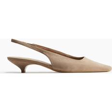 H&M Spetsiga Slingbacks - Ljusbeige