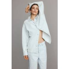 H&M Ladies Soft Oversized Denim Shirt - Blue Feather