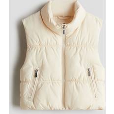 Västar Barnkläder H&M Kort Pufferväst - Ljusbeige