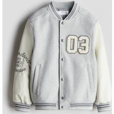H&M Boys Jackets H&M Boys Baseball Jacket - Grey