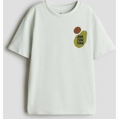H&M Turkos T-shirt Med Ficka - Ljusgrön/Avofuntime