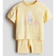 H&M Baby 2-Piece Cotton Jersey Set - Yellow