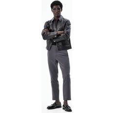 H&M Slim Fit Cropped Trousers - Grey