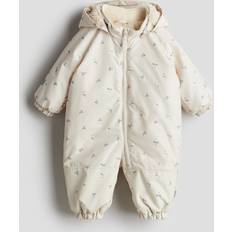 86 Overaller H&M Vattenavvisande Overall - Ljusbeige/Blommig