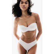 H&M Padded Microfibre Bandeau Bras - White