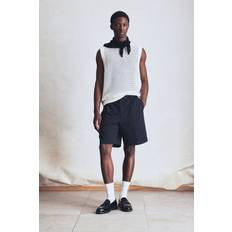 H&M Men Regular Fit Pointelle Knit Vest Top - White