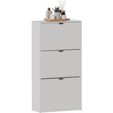FSC (The Forest Stewardship Council) Shoe Racks Vida Designs 3 Drawer Cabinet White Shoe Rack 60x115cm