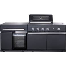Outdoorküchen Buschbeck Outdoorküche Newcastle schwarz 199 x 120 x 58 cm inkl. 4-Brenner Gasgrill