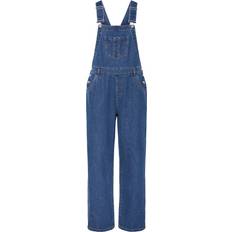 Bomuld Jumpsuits & Overalls Pieces Overalls PCFENNA Jumpsuit - Dark Blue Denim