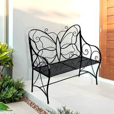 Metal Garden Benches Astoria Grand Metal 100cm H x 105cm W x 50cm D Garden Bench