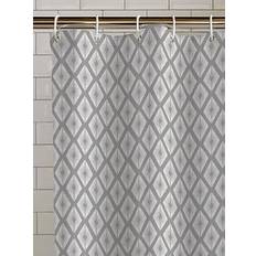 Silver Shower Curtains Catherine Lansfield Aztec Diamond Shower Curtain Silver