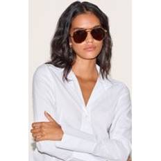 Solglasögon PrettyLittleThing Tan Tortoiseshell Aviator Sunglasses - Brown