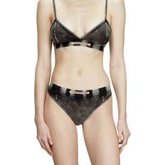 Diesel Knickers Diesel Slips En Jersey Effet Denim Shorty - Noir