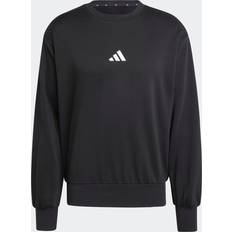 Adidas Slim Jumpers adidas Essential Feelcozy Fleece Round-Neck Sweatshirt - Black
