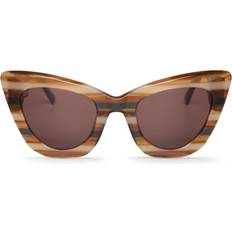 Sunglasses Mr. Boho Tabarca BGT42-08 Men's Sunglasses - Shiny Striped Brown