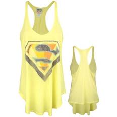 Womens Superman Racerback Tank Top - Gul
