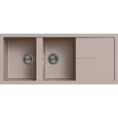 Lavelli con scolapiatti Elleci Lavello Cucina 2 Vasche con Goccioaltoio LGU50043