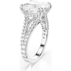 Swarovski Stilla Ring Kissenschliff - Weiß/Silberfarbenes Finish