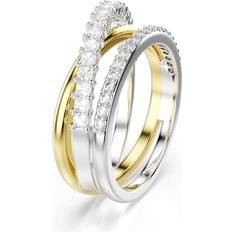 Swarovski Silver Plated Rings Swarovski Hyperbola Ring Mixed Cuts - White