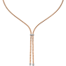 Diamond Necklaces Fope 18ct Rose Gold Diamond Eka Necklace