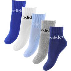 Genbrugsmaterialer Strømper Børnetøj adidas Linear Kids Ankelsokker - Dark Blue/Royal Blue/Glow Blue/Medium Grey Heather