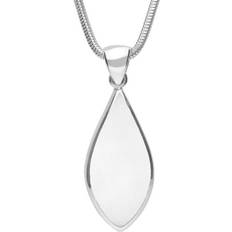 Necklaces C W Sellors Sterling Silver Bauxite Pointed Pear Necklace