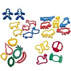 Cookie Cutters CraftPlay Strong Plastic Dough Cutters Giant Pack of 24 Cookie Cutter