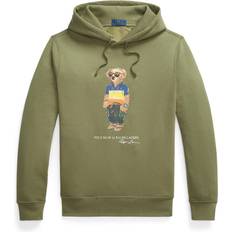 Polo Ralph Lauren Grøn Tøj Polo Ralph Lauren Hættetrøje Med Fleece For Og Bjørneprint - Hvid
