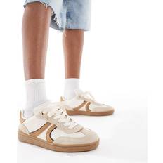 Stradivarius Casual Leather Trainers - White