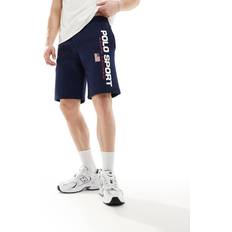 Polo Ralph Lauren Shorts Polo Ralph Lauren Sport Capsule Large Flag Logo Sweat Shorts - Navy